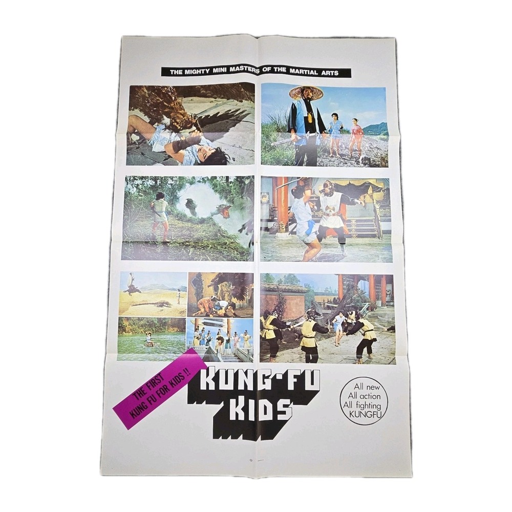 Original "Kung-Fu Kids" (1980) One-Sheet Movie Poster 27 × 41″‎ Folded